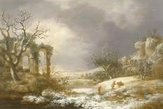 Winter Landscape, C.1750-60-Georges Remon-Giclee Print