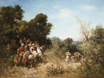 Warring Arab Horsemen, Combats Des Cavaliers Arabes-Georges Washington-Giclee Print