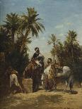 Warring Arab Horsemen, Combats Des Cavaliers Arabes-Georges Washington-Framed Giclee Print