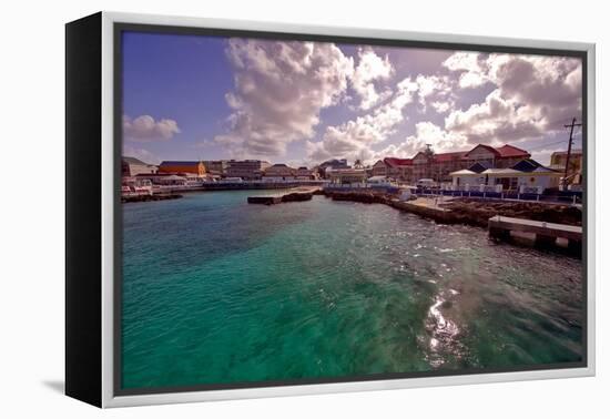 Georgetown Harbor Early Morning Cayman Islands-George Oze-Framed Premier Image Canvas