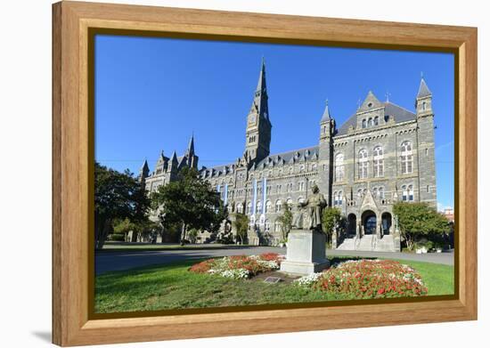 Georgetown University Main Building in Washington DC - United States-Orhan-Framed Premier Image Canvas