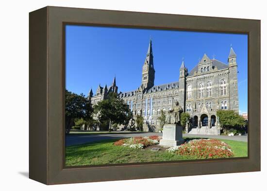 Georgetown University Main Building in Washington DC - United States-Orhan-Framed Premier Image Canvas