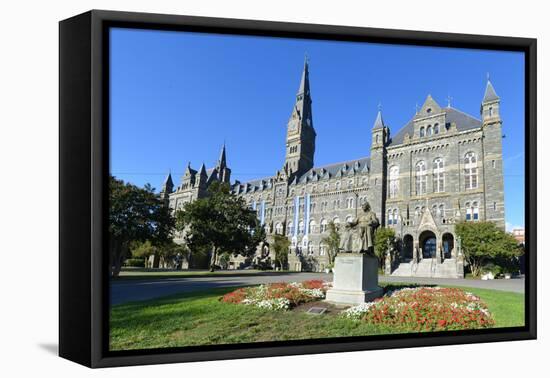 Georgetown University Main Building in Washington DC - United States-Orhan-Framed Premier Image Canvas