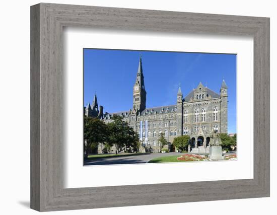 Georgetown University Main Building in Washington DC - United States-Orhan-Framed Photographic Print