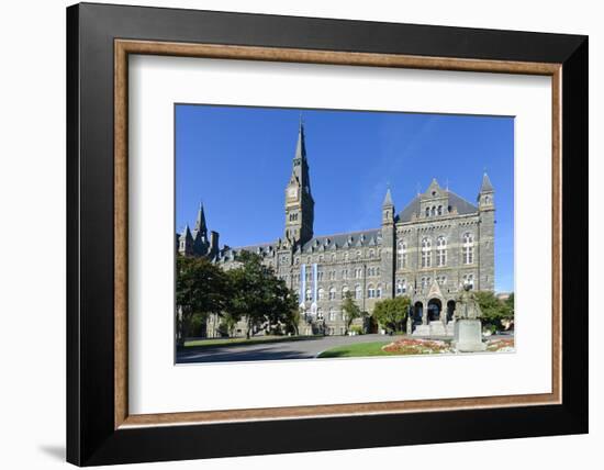 Georgetown University Main Building in Washington DC - United States-Orhan-Framed Photographic Print