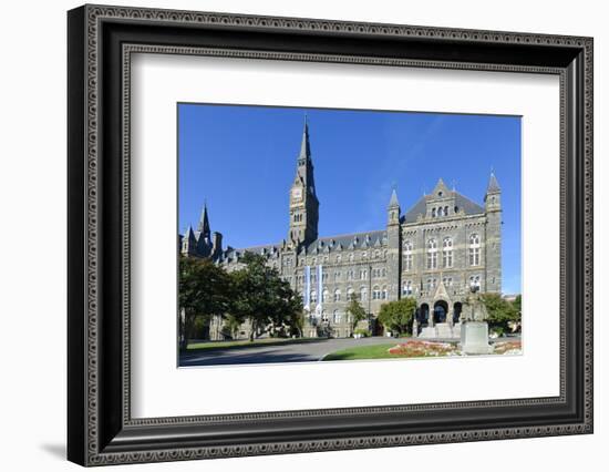 Georgetown University Main Building in Washington DC - United States-Orhan-Framed Photographic Print