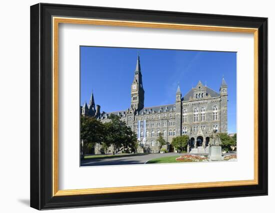 Georgetown University Main Building in Washington DC - United States-Orhan-Framed Photographic Print