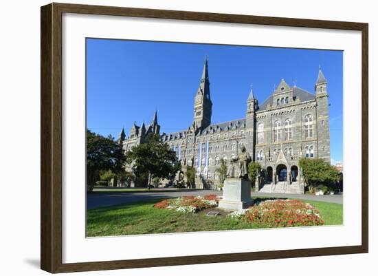 Georgetown University Main Building in Washington DC - United States-Orhan-Framed Photographic Print