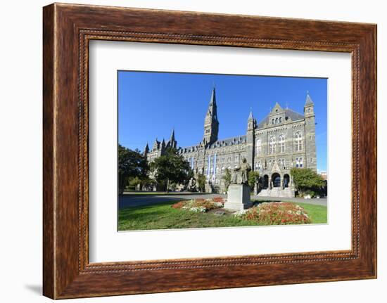 Georgetown University Main Building in Washington DC - United States-Orhan-Framed Photographic Print