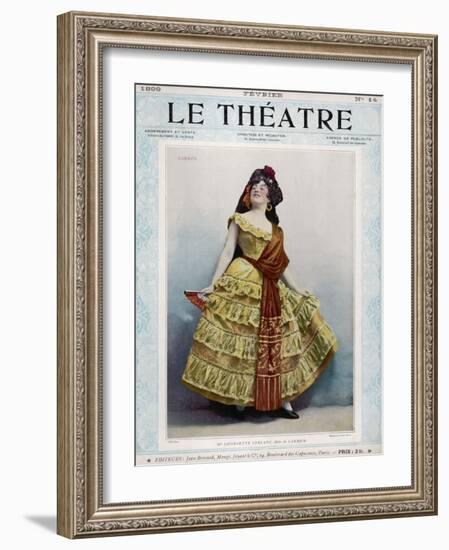 Georgette Leblanc French Opera Singer, in the Role of Carmen-null-Framed Photographic Print