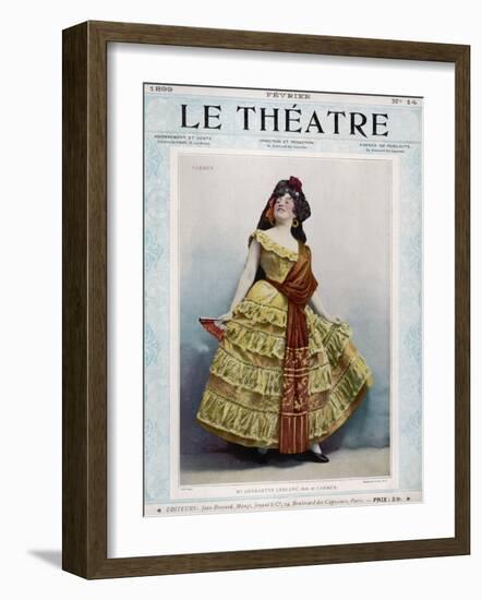 Georgette Leblanc French Opera Singer, in the Role of Carmen-null-Framed Photographic Print