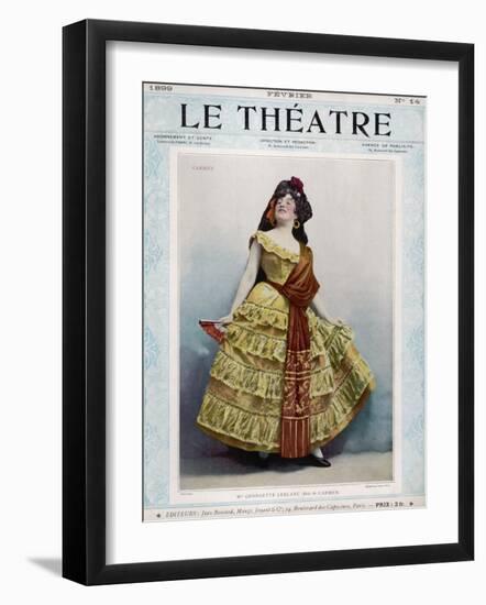 Georgette Leblanc French Opera Singer, in the Role of Carmen-null-Framed Photographic Print