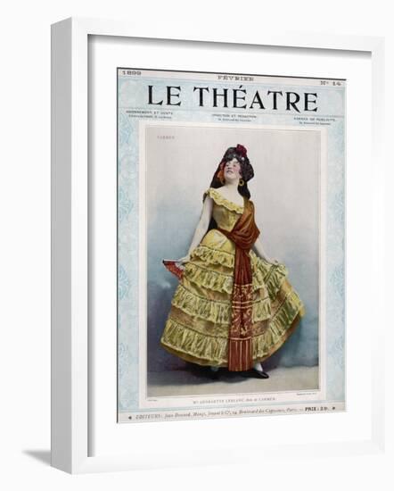 Georgette Leblanc French Opera Singer, in the Role of Carmen-null-Framed Photographic Print