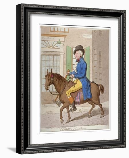 Georgey A' Cock-Horse, 1851-James Gillray-Framed Giclee Print