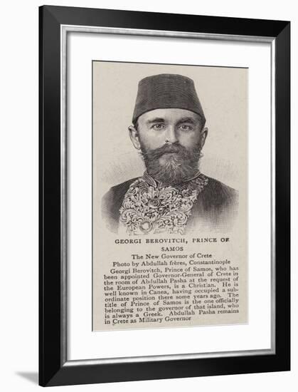 Georgi Berovitch, Prince of Samos-null-Framed Giclee Print