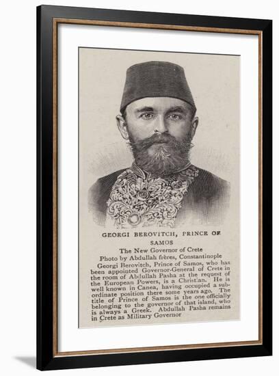 Georgi Berovitch, Prince of Samos-null-Framed Giclee Print