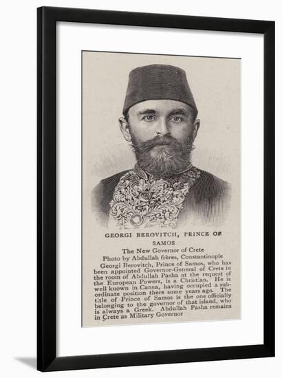Georgi Berovitch, Prince of Samos-null-Framed Giclee Print
