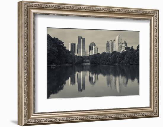 Georgia, Atlanta, City Skyline from Piedmont Park-Walter Bibikow-Framed Photographic Print