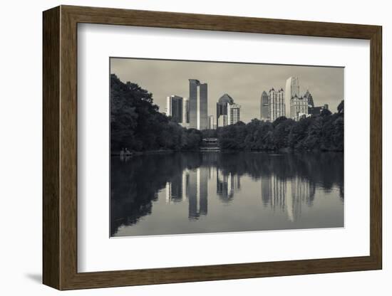 Georgia, Atlanta, City Skyline from Piedmont Park-Walter Bibikow-Framed Photographic Print