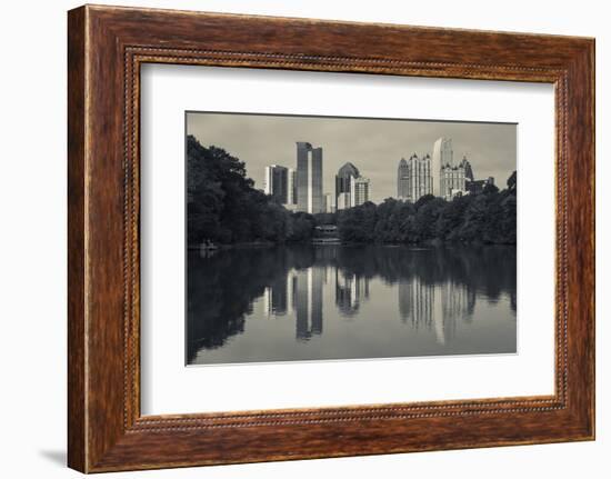 Georgia, Atlanta, City Skyline from Piedmont Park-Walter Bibikow-Framed Photographic Print