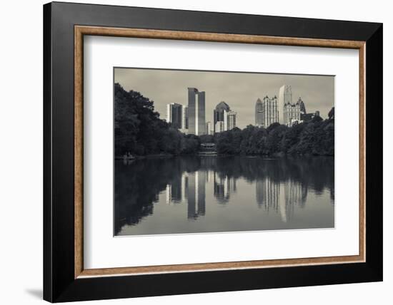 Georgia, Atlanta, City Skyline from Piedmont Park-Walter Bibikow-Framed Photographic Print