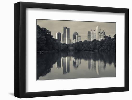 Georgia, Atlanta, City Skyline from Piedmont Park-Walter Bibikow-Framed Photographic Print