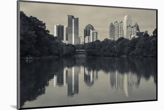 Georgia, Atlanta, City Skyline from Piedmont Park-Walter Bibikow-Mounted Photographic Print