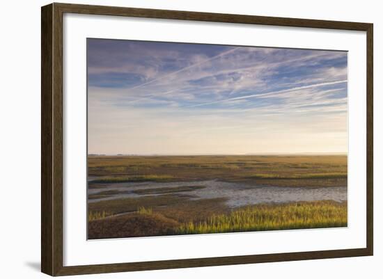 Georgia, Brunswick, Dawn View Along the Brunswick River Marshes-Walter Bibikow-Framed Photographic Print