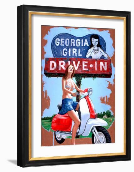 Georgia Girl - Drive in-Jason Stillman-Framed Art Print