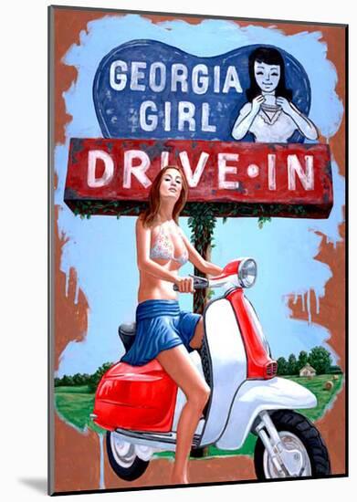 Georgia Girl - Drive in-Jason Stillman-Mounted Art Print