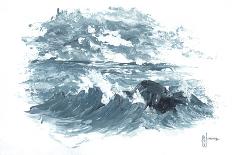 Turbulent Waters I-Georgia Janisse-Framed Art Print
