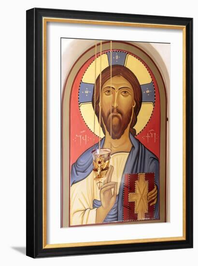 Georgia, Kakheti. Religious Art at the David Gareja Monastery-Alida Latham-Framed Photographic Print