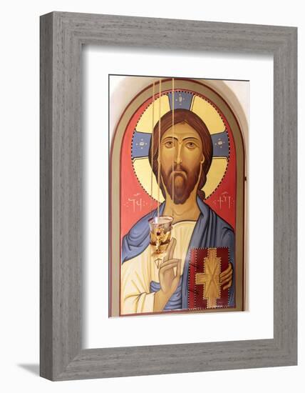 Georgia, Kakheti. Religious Art at the David Gareja Monastery-Alida Latham-Framed Photographic Print