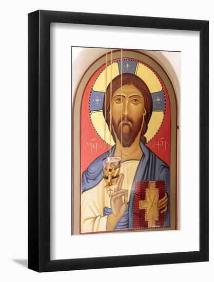 Georgia, Kakheti. Religious Art at the David Gareja Monastery-Alida Latham-Framed Photographic Print