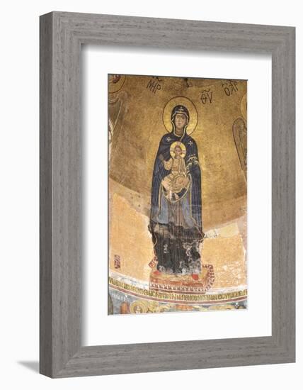 Georgia, Kutaisi. Religious Artwork Inside the Gelati Monastery-Alida Latham-Framed Photographic Print