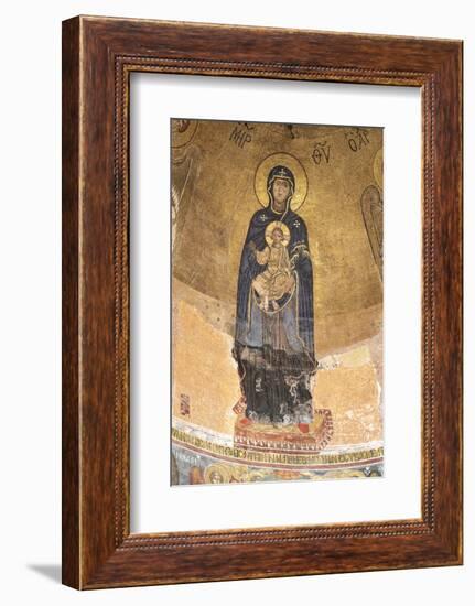 Georgia, Kutaisi. Religious Artwork Inside the Gelati Monastery-Alida Latham-Framed Photographic Print