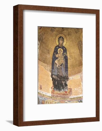 Georgia, Kutaisi. Religious Artwork Inside the Gelati Monastery-Alida Latham-Framed Photographic Print
