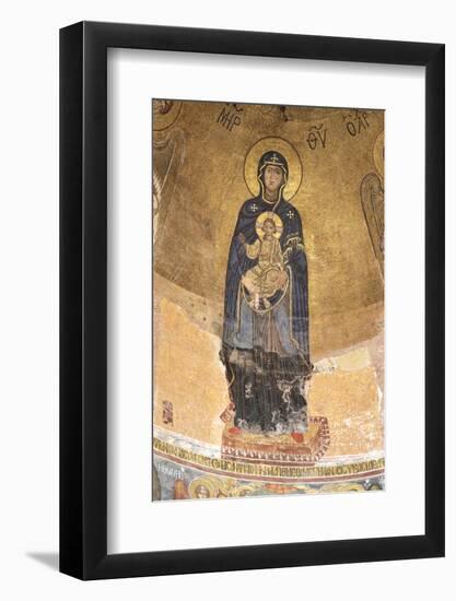 Georgia, Kutaisi. Religious Artwork Inside the Gelati Monastery-Alida Latham-Framed Photographic Print