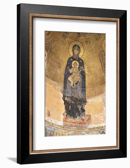 Georgia, Kutaisi. Religious Artwork Inside the Gelati Monastery-Alida Latham-Framed Photographic Print