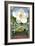 Georgia - Magnolia-Lantern Press-Framed Art Print