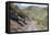 Georgia, Mtskheta, Juta. A Van Travelling Along a Dirt Road in a Valley-Alida Latham-Framed Premier Image Canvas