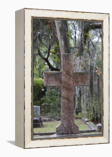 Georgia, Savannah, Bonaventure Cemetery-Walter Bibikow-Framed Premier Image Canvas