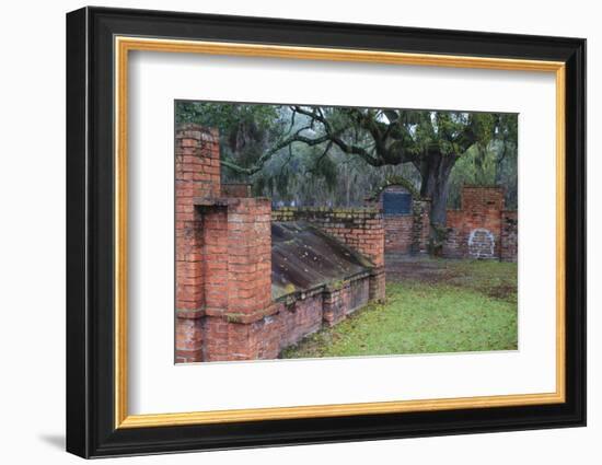 Georgia, Savannah, Burial Vaults in Historic Colonial Park Cemetery-Joanne Wells-Framed Photographic Print