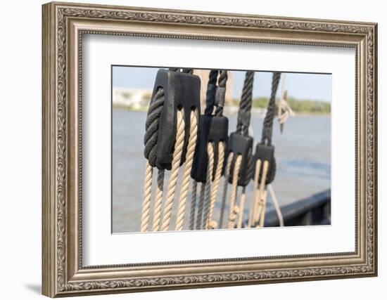 Georgia, Savannah, Caravel, Pinta, Savannah River-Jim Engelbrecht-Framed Photographic Print