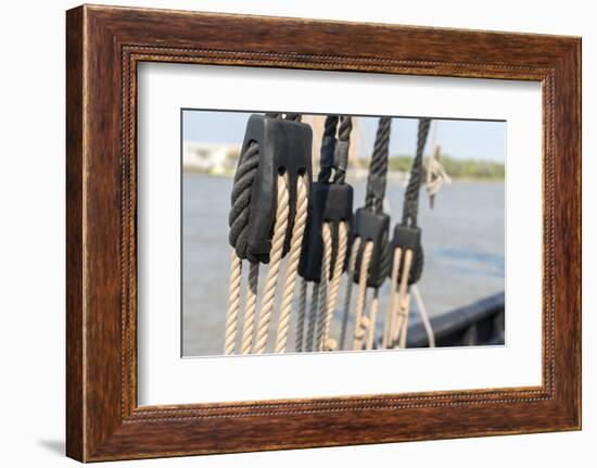 Georgia, Savannah, Caravel, Pinta, Savannah River-Jim Engelbrecht-Framed Photographic Print