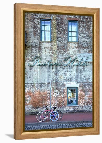 Georgia, Savannah, Factor's Walk, Restored Cotton Warehouse, River Street, Shops, Restaurants-John Coletti-Framed Premier Image Canvas