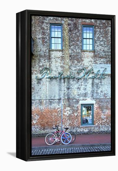 Georgia, Savannah, Factor's Walk, Restored Cotton Warehouse, River Street, Shops, Restaurants-John Coletti-Framed Premier Image Canvas