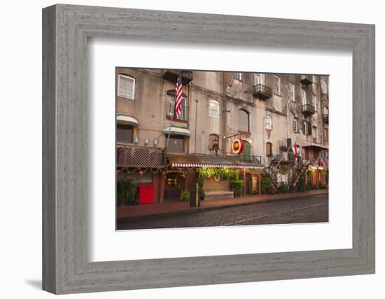 Georgia, Savannah, Historic Buildings Along River Street-Joanne Wells-Framed Photographic Print