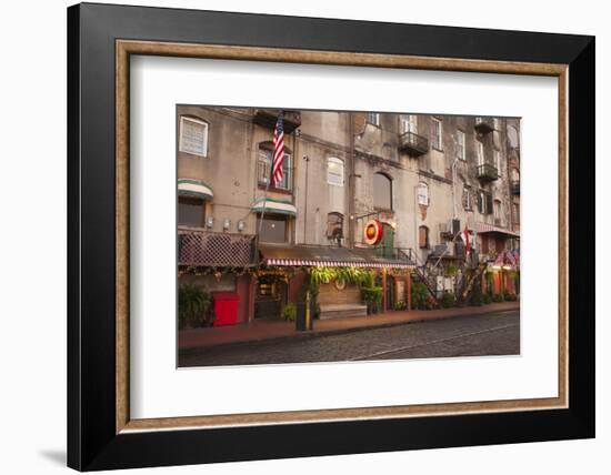 Georgia, Savannah, Historic Buildings Along River Street-Joanne Wells-Framed Photographic Print