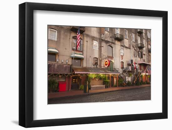 Georgia, Savannah, Historic Buildings Along River Street-Joanne Wells-Framed Photographic Print